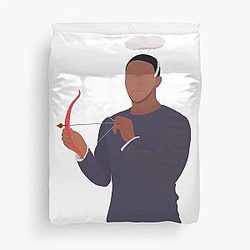 Angel Anthony Mackie Vector Duvet Cover