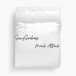 Seabass and Mack Attack, Sebastian Stan and Anthony Mackie nicknames for each other's Duvet Cover
