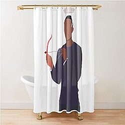 Anthony Mackie Vector Illustration Shower Curtain