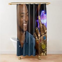 Anthony Mackie Infinity Gauntlet Shower Curtain