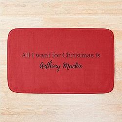 all i want for christmas is anthony mackie bath mat