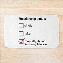 Mentally Dating Anthony Mackie Bath Mat