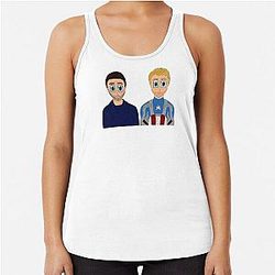 Sebastian Stan and Anthony Mackie Racer Back Tank Top