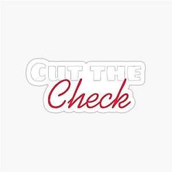 Anthony Mackie Cut the check sticker