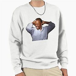 Anthony Mackie hands behind the head Pullover Sweatshirt