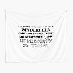 Cinderella She represented Me. Anthony Mackie Tapestry