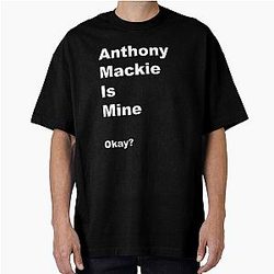 Anthony Mackie Is Oversized T-Shirt
