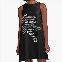 Sebastian Stan and Anthony Mackie A-Line Dress