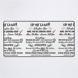 Oh My Sebastian Stan Anthony Mackie Funny Quote Desk Mat