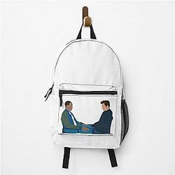 Anthony Mackie and Sebastian Stan Backpack the Happiest Smurfs