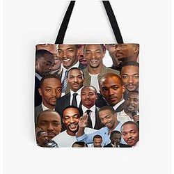 Anthony Mackie Photo Collage Tote Bag