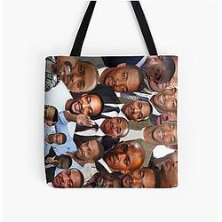 Anthony Mackie Photo Collage All Over Print Tote Bag