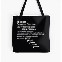 Sebastian Stan and Anthony Mackie All Over Print Tote Bag