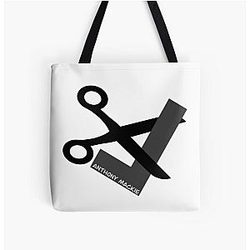 Cut the Check Anthony Mackie Quote All Over Print Tote Bag