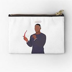Angel Anthony Mackie Vector Illustration Zipper Pouch