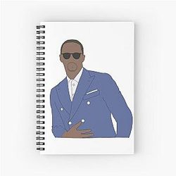 Anthony Mackie Spiral Notebook