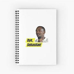 Bye Sebastian Anthony Mackie Spiral Notebook