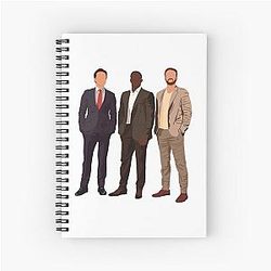 Chris Evans, Anthony Mackie and Sebastian Stan Spiral Notebook