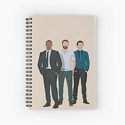 Sebastian Stan, Chris Evans and Anthony Mackie Spiral Notebook