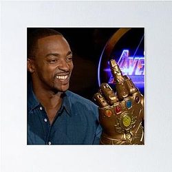 Anthony Mackie Infinity Gauntlet Poster