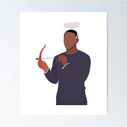 Angel Anthony Mackie Vector Illustration Poster