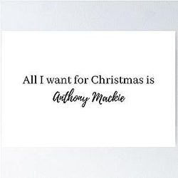 All I Want for Christmas is Anthony Mackie Poster