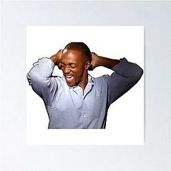 Anthony Mackie hands behind head poster