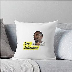 Bye Sebastian Anthony Mackie Throw Pillow