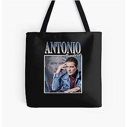 Antonio Banderas 90s Vintage All Over Print Tote Bag