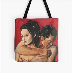 Angelina Jolie Antonio Banderas All Over Print Tote Bag