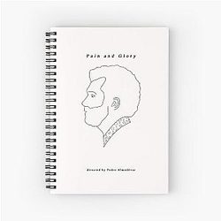 Pain and Glory directed by Pedro Almodovar with Antonio Banderas Spiral Notebook
