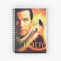 THE BODY (2001) Antonio Banderas Halloween antique collectibles Spiral Notebook