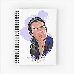 Antonio Banderas An illustration by Paul Cemmick Spiral Notebook