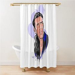 Antonio Banderas - An illustration by Paul Cemmick Shower Curtain