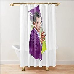 Antonio Banderas An illustration by Paul Cemmick Shower Curtain