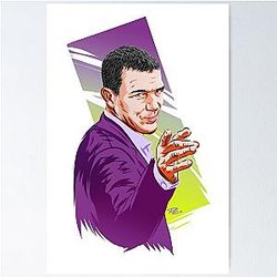 Antonio Banderas - An illustration by Paul Cemmick