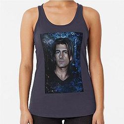 Young Antonio Banderas Racer Back Tank Top