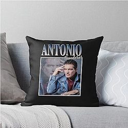 Antonio Banderas 90s Vintage Throw Pillow