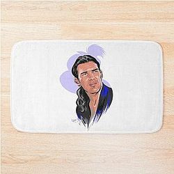 Antonio Banderas - An illustration by Paul Cemmick Bathroom Mat