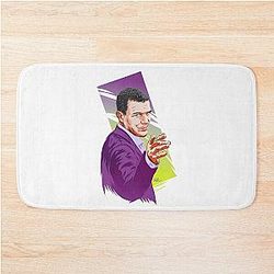 Antonio Banderas - An Illustration by Paul Cemmick Bath Mat