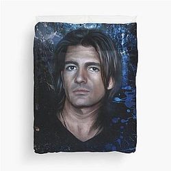Young Antonio Banderas Duvet Cover