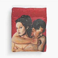 Angelina Jolie and Antonio Banderas Duvet Cover