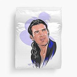 Antonio Banderas An illustration by Paul Cemmick Duvet Cover