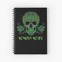 Psychedelic Aphex Twin Trippy Pattern Crystal Castles Spiral Notebook