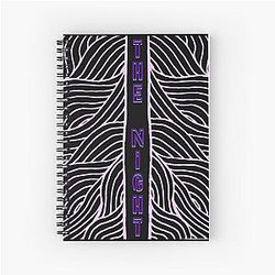 Aphex Twin Trippy Pattern Crystal Castles Spiral Notebook