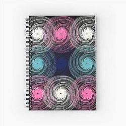Psychedelic Aphex Twin Music Generation Aeon Flux Spiral Notebook