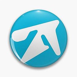 Aphex Twin alternative style logo in Blue Pin