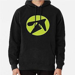Aphex Twin Alternative Style Logo in Green Pullover Hoodie