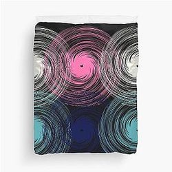 Psychedelic Aphex Twin Music Generation Aeon Flux Duvet Cover