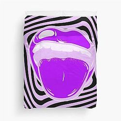 Hypnotic pattern Aphex twin crystal castles duvet cover